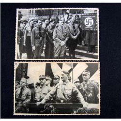 LOT OF 2 GERMAN NAZI ADOLF HITLER ARCHIVE PHOTOS