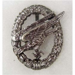 GERMAN NAZI LUFTWAFFE PARATROOPER BADGE