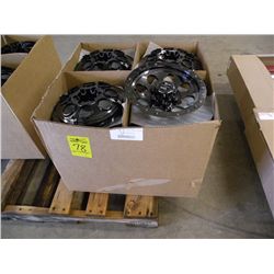 Cycle Country case of 32  10" wheel covers  new