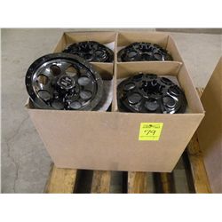 Cycle Country case of 32  10" wheel covers  new