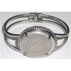 1961 50 SEN Republik Indonesa Coin Bracelet - Excellent Condition!!