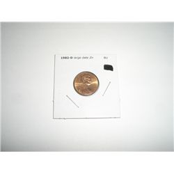 1982-D Penny LARGE DATE *RARE BU GRADE - NICE COIN*!!