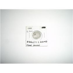 1856 Liberty Seated SILVER Half Dime VARIETY 2 RESUMED *RARE - PLEASE LOOK AT PICTURE TO DETERMINE G