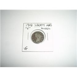 1908 Liberty Head "V" Nickel *VERY FINE GRADE*!!