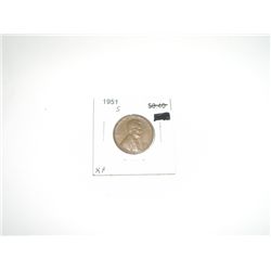 1951-S Lincoln Cent Penny *EXTRA FINE GRADE - NICE COIN*!!