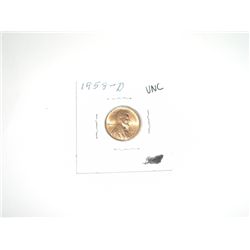 1958-D Lincoln Cent Penny *RARE UNC GRADE - NICE COIN*!!