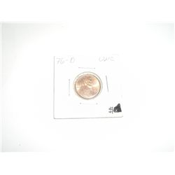 1976-D Lincoln Cent Penny *RARE UNC GRADE - NICE COIN*!!