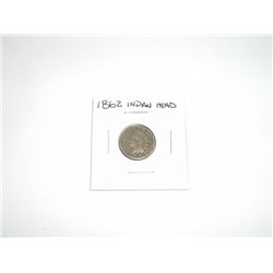 1862 Indian Head Penny *RARE PLEASE LOOK AT PICTURE TO DETERMINE GRADE - NICE COIN*!!
