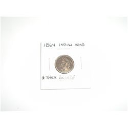 1864 Indian Head Penny *RARE KEY DATE THICK BRONZE - PLEASE LOOK AT PICTURE TO DETERMINE GRADE - NIC