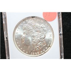 1886 Silver Morgan $1, MCPCG Graded MS62