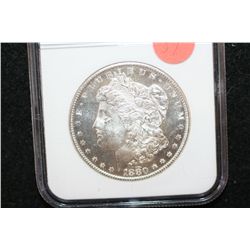 1880-S Silver Morgan $1, NGC Graded MS65