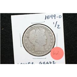 1899-O Barber Half Dollar, Lower Grade