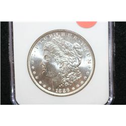 1886 Silver Morgan $1, NGC Graded MS64