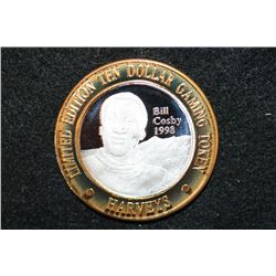Harveys Resort Hotel & Casino, Lake Tahoe NV Limited Edition Two-Tone $10 Gaming Token "Bill Cosby 1