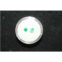 Green Loose Stone, lot of 2