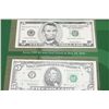 Image 1 : Premium Historical Portfolio; First of the new 1999 Series $5 and Last of the 1995 Series $5, lot of