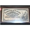 Image 1 : 1900 Dominion of Canada Twenty Five Cent Foreign Bank Note