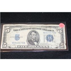 1934-D US Silver Certificate $5, Blue Seal