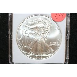 2009 Silver Eagle $1, MCPCG Graded MS70