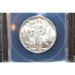 1944-D Walking Liberty Half Dollar, ANACS Graded MS62