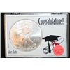 Image 1 : 2010 Silver Eagle $1, "Congratulations"
