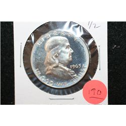 1963 Ben Franklin Half Dollar