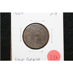 1864 Two Cent Piece, Low Grade