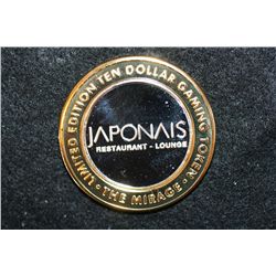 The Mirage Limited Edition Two-Tone $10 Gaming Token "Japonais Restaurant-Lounge", .999 Fine