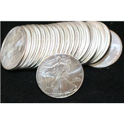 2010 Silver Eagle $1, Roll, lot of 20