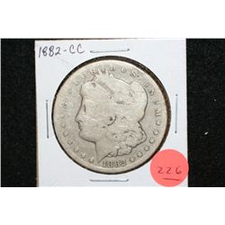 1882-CC Silver Morgan $1