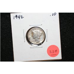 1942 Mercury Dime