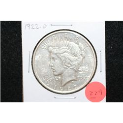 1922-D Peace $1