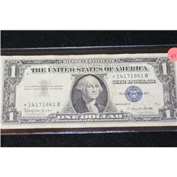 1957-B US Silver Certificate $1, Blue Seal, Star Note