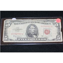1963 United States Note $5, Red Seal