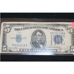 1934-D US Silver Certificate $5, Blue Seal