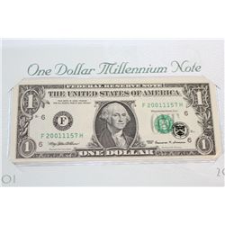 1999 US Federal Reserve Note $1, Atlanta GA Reserve, "Millennium Note"