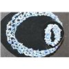 Image 1 : Three Strand Pure Lapis 18" Necklace W/Bracelet Fits All
