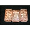 Image 2 : 2012 Copper Ingot, .999 Fine 1 Oz., lot of 3