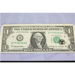 1999 US Federal Reserve Note $1, Cleveland OH Reserve, "Lucky 7 Note"