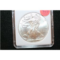 2011 Silver Eagle $1, MCPCG Graded MS70