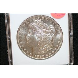 1880-S Silver Morgan $1, MCPCG Graded MS64