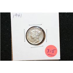 1941 Mercury Dime