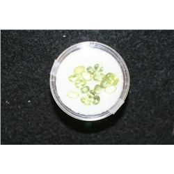 Loose Green Stone, various sizes, lot of 16