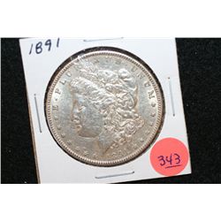 1891 Silver Morgan $1