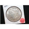 Image 1 : 1891 Silver Morgan $1