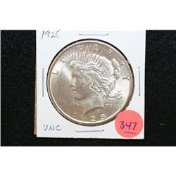 1925 Peace $1, UNC