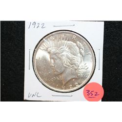 1922 Peace $1, UNC