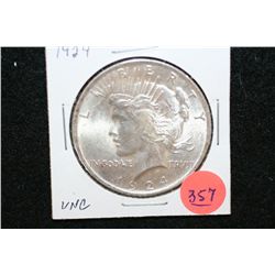 1924 Peace $1, UNC