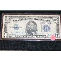 1934-D US Silver Certificate $5, Blue Seal