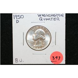 1950-D Washington Quarter, BU